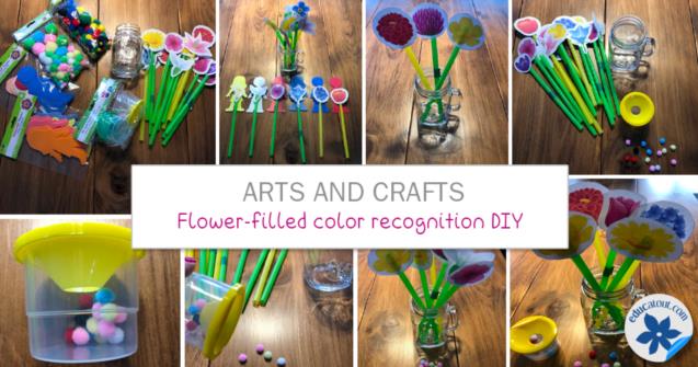 Flower-filled color recognition DIY - Arts and crafts - Educatall