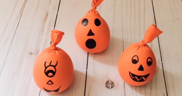 Jack-o-lantern sensory balls - Arts and crafts - Educatall