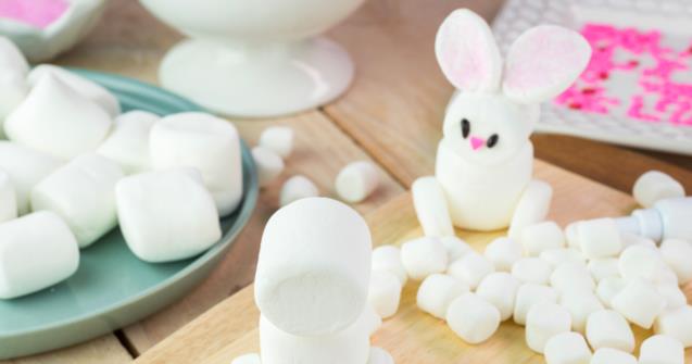 Marshmallow-filled bunny - Arts and crafts - Educatall