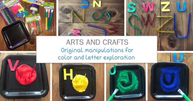 Original manipulations for color and letter exploration - Arts and crafts - Educatall