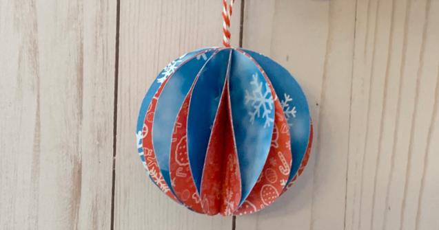 Paper Christmas Balls - Arts and crafts - Educatall