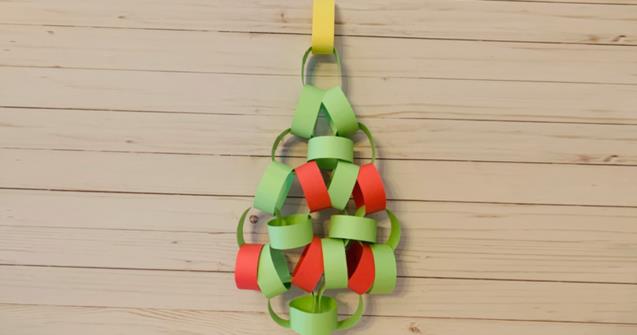 Paper Christmas Trees - Arts and crafts - Educatall