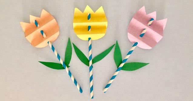 Paper Tulips - Arts and crafts - Educatall