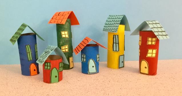 Paper Roll Mini City - Arts and crafts - Educatall