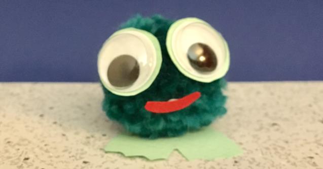 Pompom Froggy - Arts and crafts - Educatall