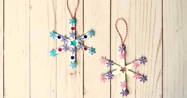 Popsicle Stick Snowflakes - Arts and crafts - Educatall