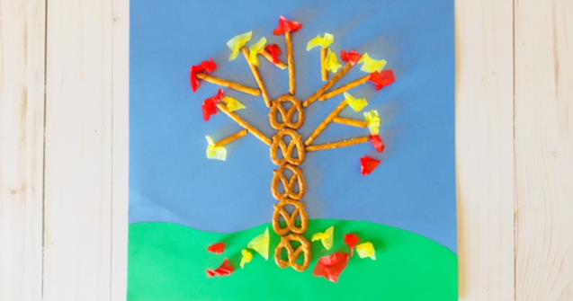 Pretzel-Stick Trees - Arts and crafts - Educatall
