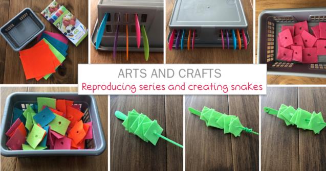 Reproducing series and creating snakes - Arts and crafts - Educatall