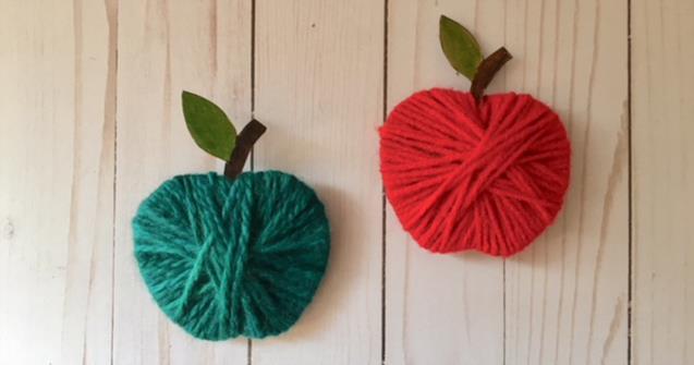 Yarn apples  - Arts and crafts - Educatall