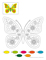 color by number butterfly