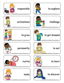 Word flashcards-Autonomy